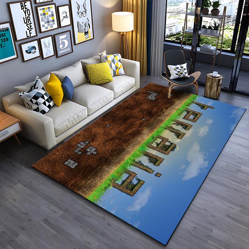 Terraria Earthy Game-Themed Design Non-slip Rug Suitable for Living Room and Bedroom Sofas