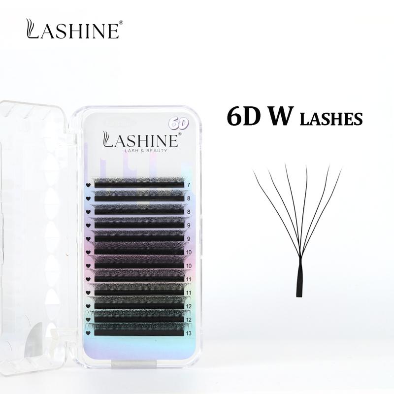 Lashine YY 3D 4D 5D 6D W Shape Lash Premade Fans Eyelash Extension Faux Mink Natural Soft Clover Lash Cilio Volume Eyelashe