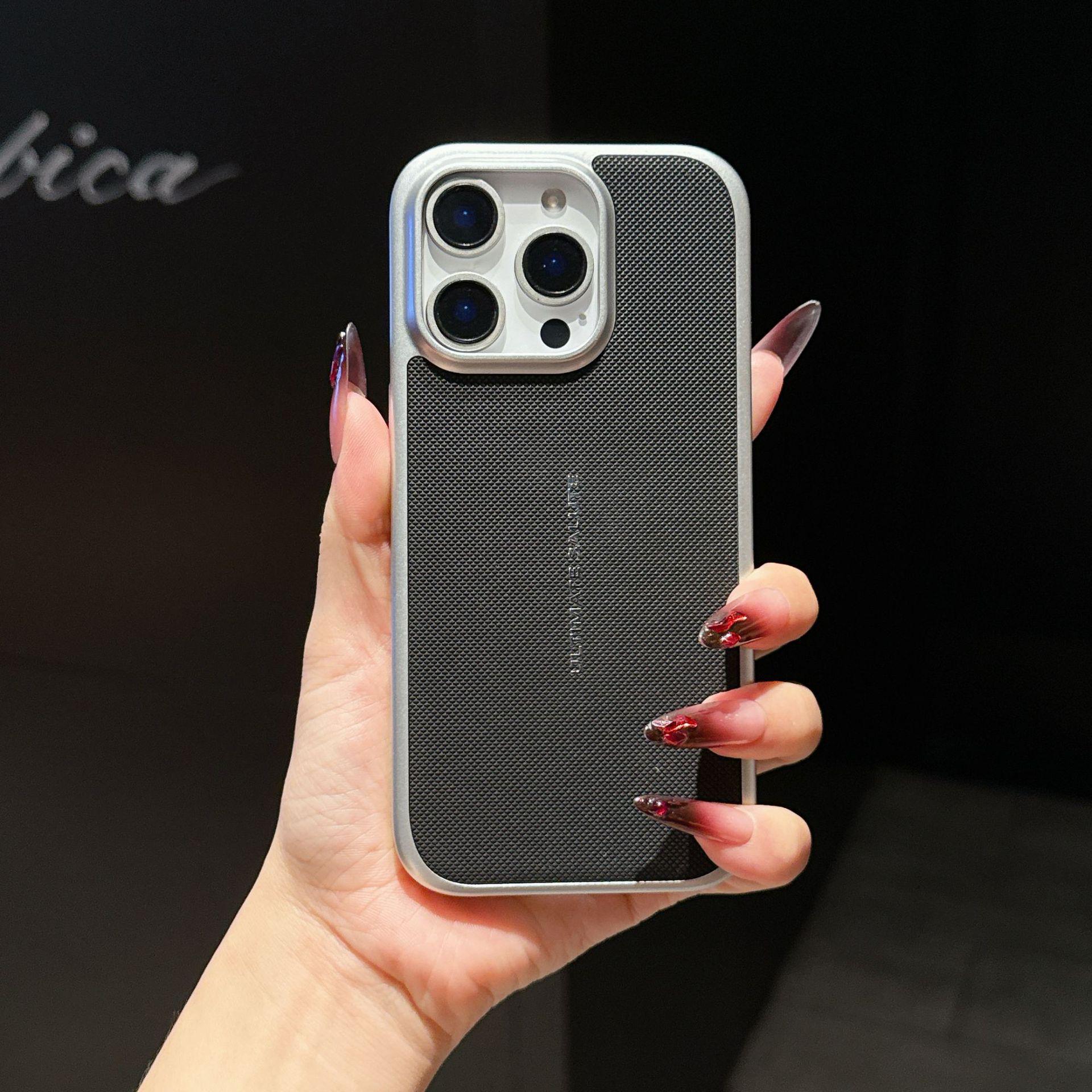 Electroplated Diamond Pattern Drop-Proof Magnetic Case for iPhone 17 Pro Max/16 Pro iPhone 17 Pro
