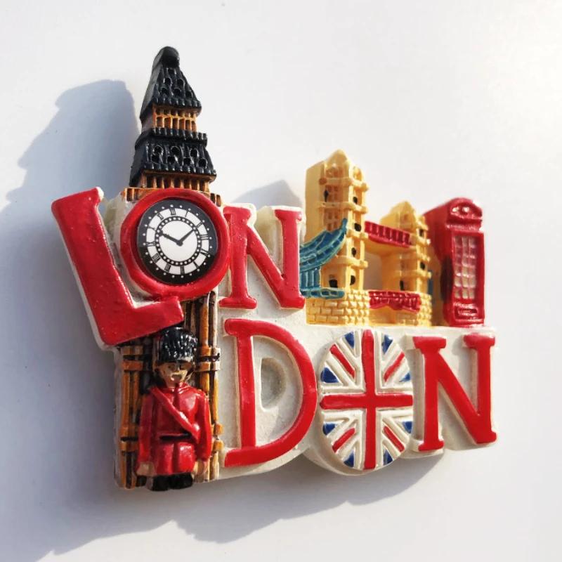 Britain Fridge Magnets London Tourist Souvenirs England Fridge Stickers Home Decor Wedding Gifts Photo Wall Magnetic Stickers