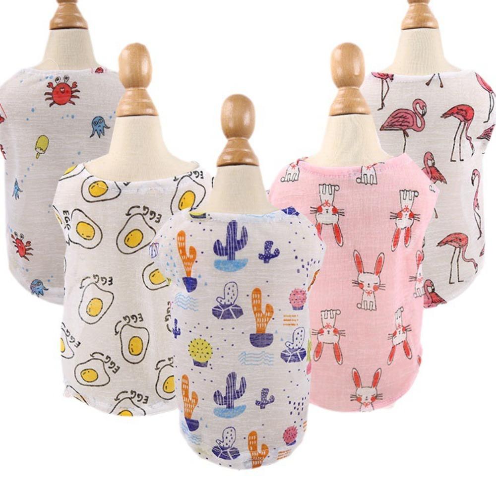 Pet Small and Medium-sized Dog French Fighting Cat Teddy Bear Dog Clothes Spring and Summer Sun Protection Cool Vest Supplies