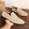 Designer Suede Patent Leather Casual Shoes For Men Loafers Formal Wedding Dress Homecoming Footwear Zapatos Hombre