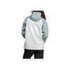 Adidas Travel Outdoor Series Comfortable Zip Hooded Long Sleeve Jacket Women Jacket Linen-Green Silver-Gray-Green JD8377
