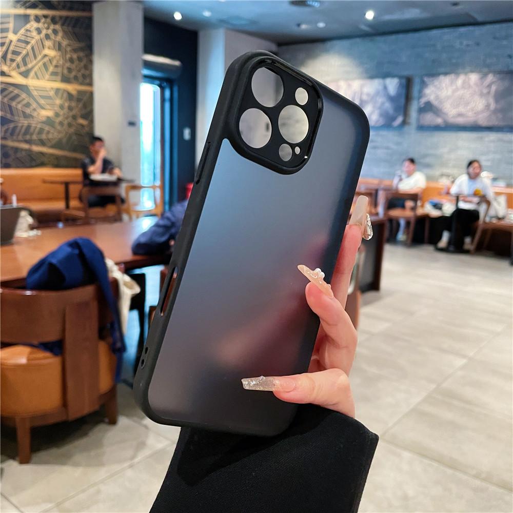 

Luxury Matte Armor Shockproof Phone Case For iPhone 17 16 15 14 13 12 11 Pro Max 15 16 Plus translucent Skin Feel Cover Fundas For iPhone 17
