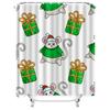 TU Cute Mouse Christmas Bathroom Decor Shower Curtain Festive Holiday Mice Pattern Waterproof Fabric Washable Home Decor Gift
