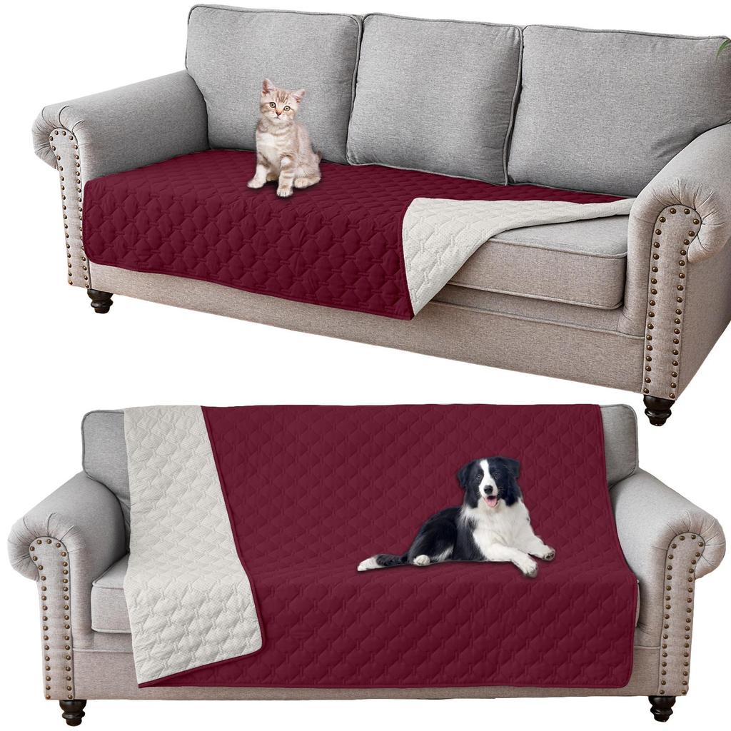 Waterproof Dog Bed Cover Pet Blanket for Bed Couch Sofa Reversible Sofa Slipcover L Shape Sofa Cover Sectional Couch Cover Chaise Loveseat Couch Cover