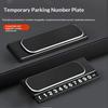 Mini Portable Phone Number Plate Car Number Plate For Temporary Use Parking Card Phone Number Display Auto Interior Accessory