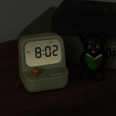 1pcs Retro Alarm Clock Game Boy Digital Creative Snooze Timer Student Desk Bedside Silent Operation Study Clock Gift Accessories