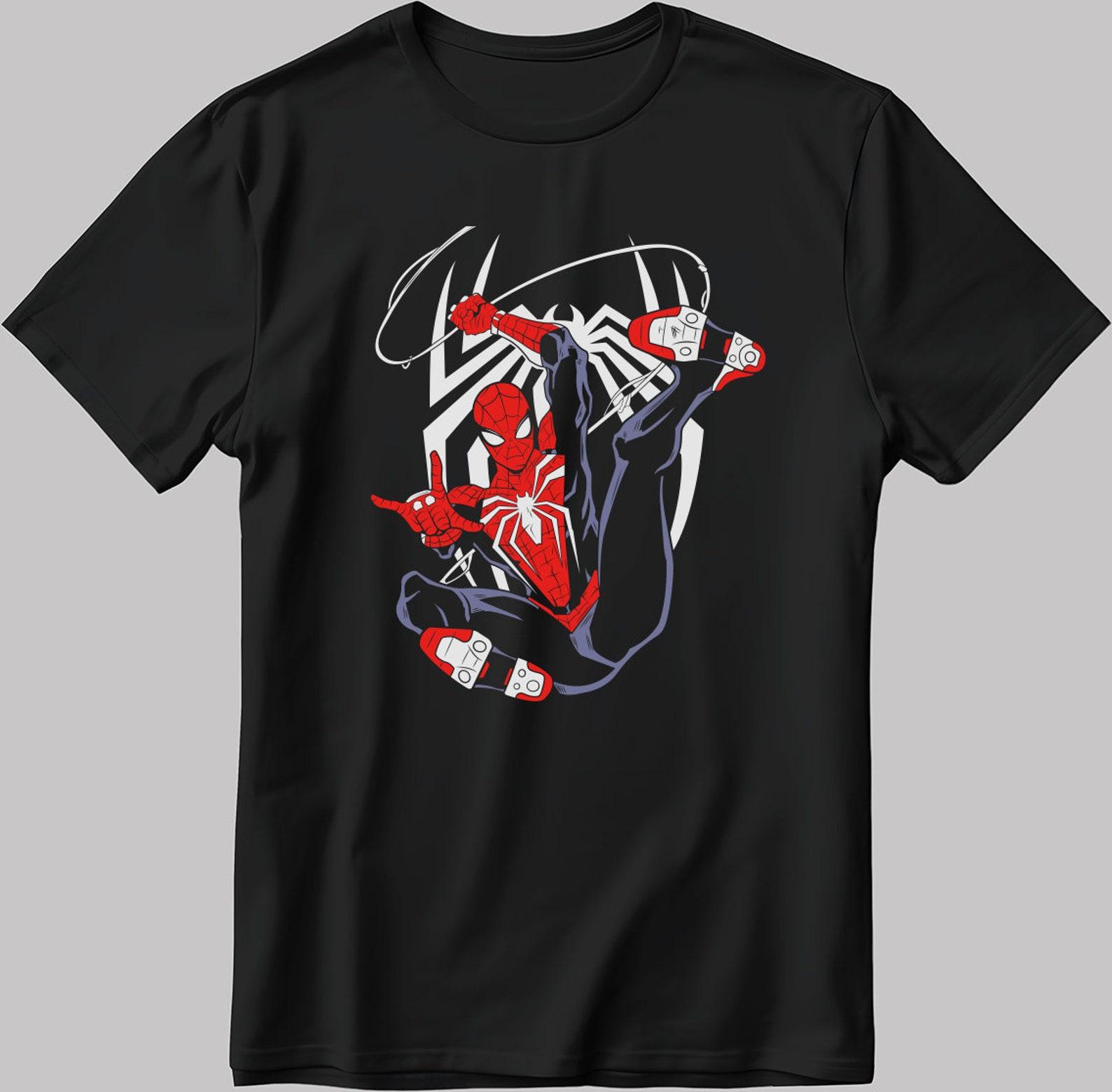 Spider-Man Graphic T-Shirt, Superhero Tee U136 4XL