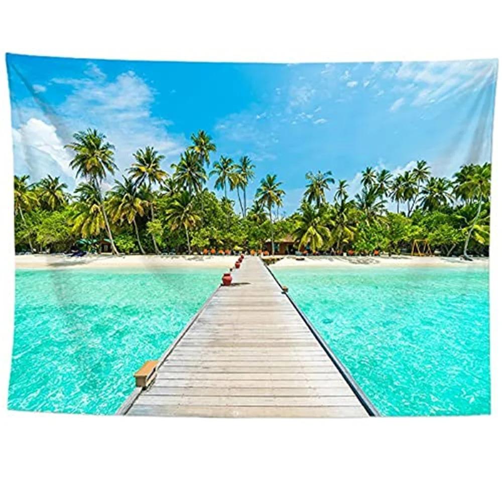 Спальня Гостиная Гобелен Парк Цветы Природный Пейзаж Узор Модный Домашний Декор Гобелен — фото 8