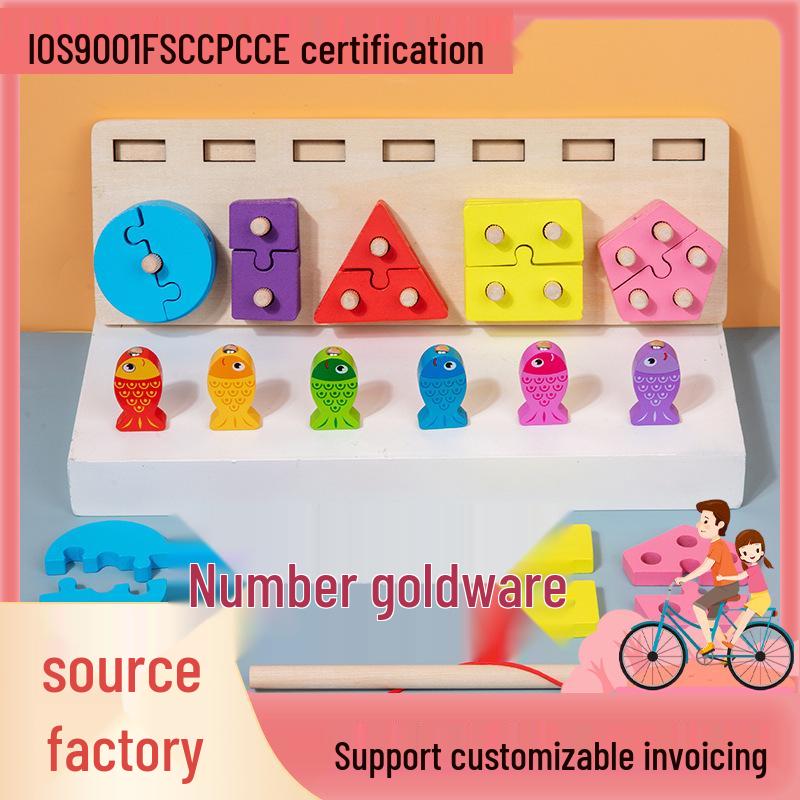 

Shape and Color Matching Wooden Blocks for Early Education