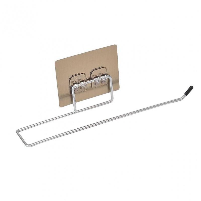 One-time use kitchen towel holder - non-washable stainless steel lazy towel rack