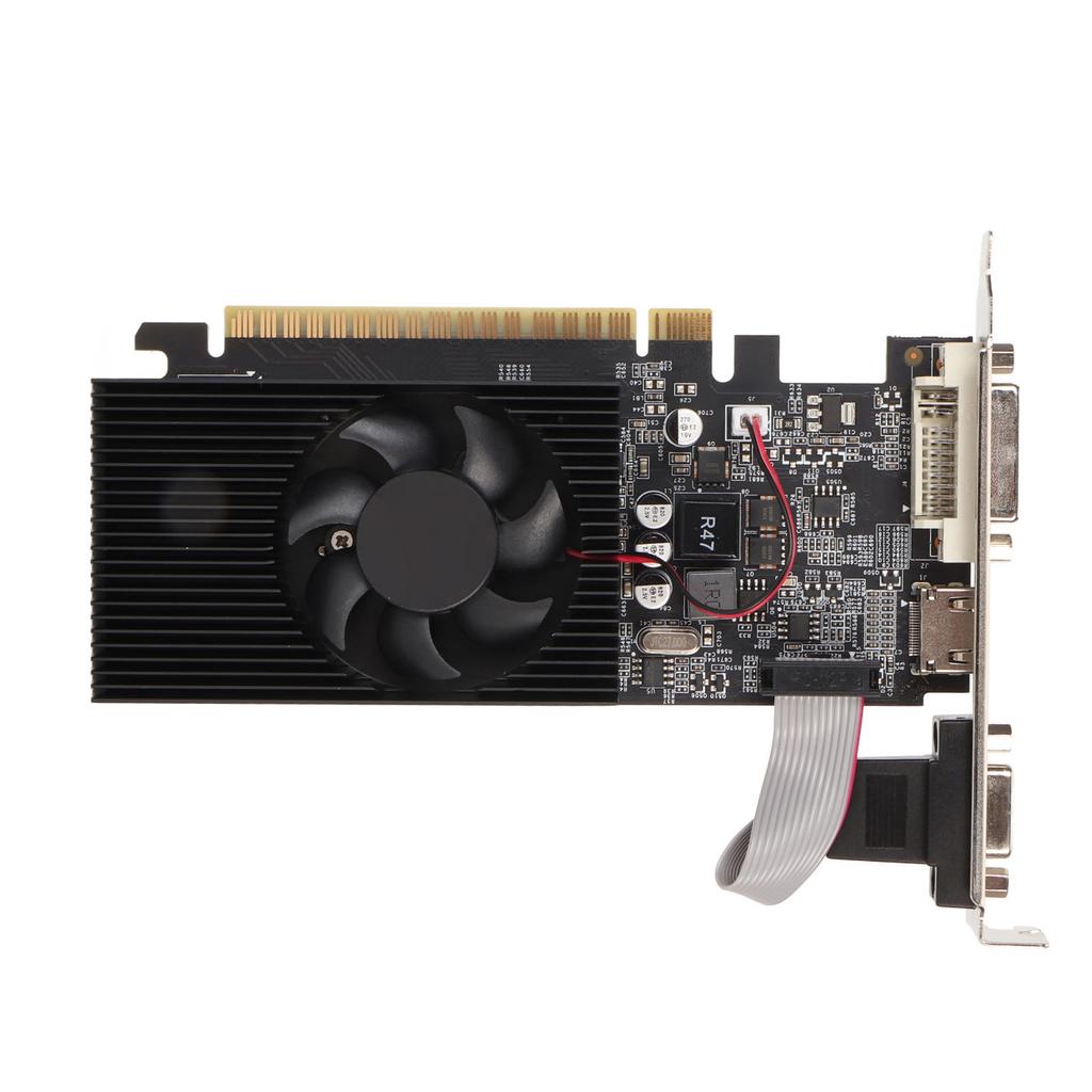 GT610 2G GDDR3 64bit Graphics Card Support DVI VGA HD Multimedia Interface Gaming Graphics Card with Quiet Cooling Fan