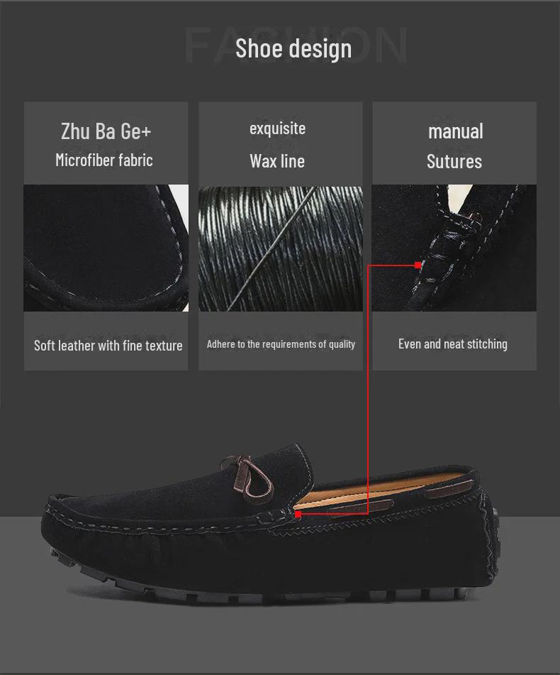 2025 Men's Fashion: Slip-On Casual Toe Shoes - Small to Large Sizes