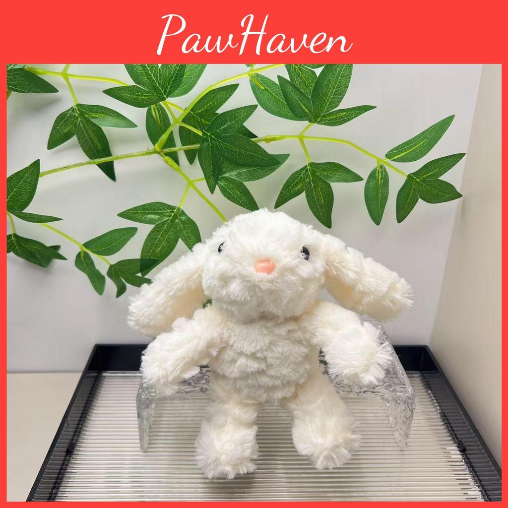 Plush Fluffy Bunny Keychain Soft Material Perfect For Gifts And Decorations