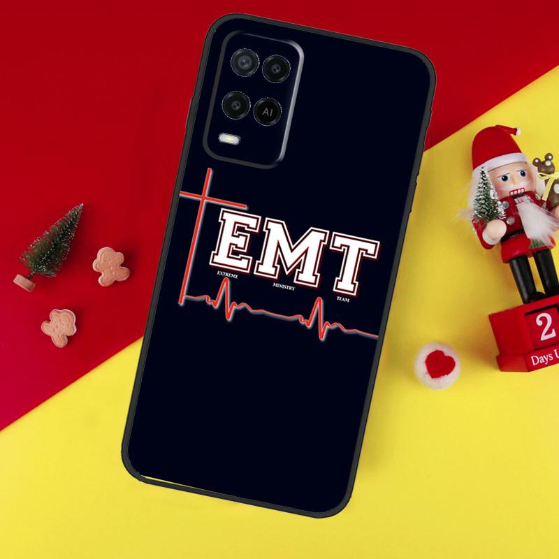 EMT EMS Medical Rescue Case For Oppo A38 A18 A58 A78 A98 A74 A94 A54 A80 A60 A40 A96 A76 A16 A15 A17 A57 A5 A6 Pro