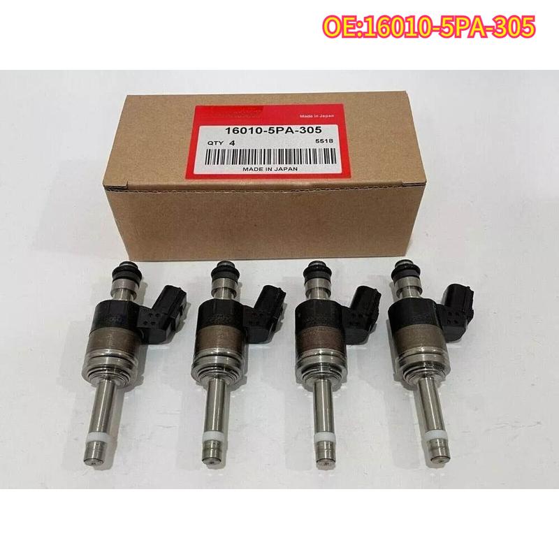 

High quality New For 4pcs 16010-5PA-305 Fuel Injectors Compatible for Honda Accord CR-V Civic 1.5L l4 2017-