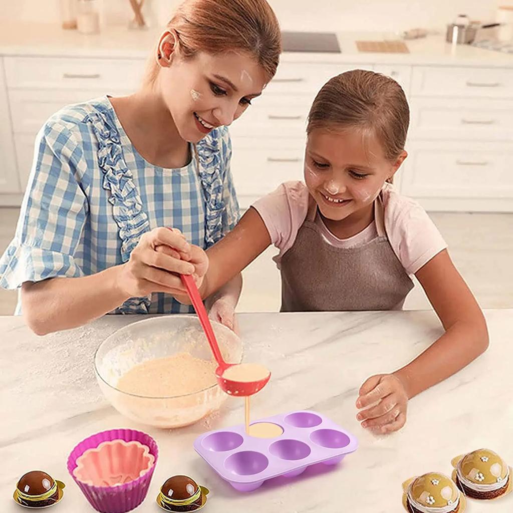 3D Round Half Sphere Silicone Mold for Cake DIY Baking Chocolate Eco-Friendly Cake Mold