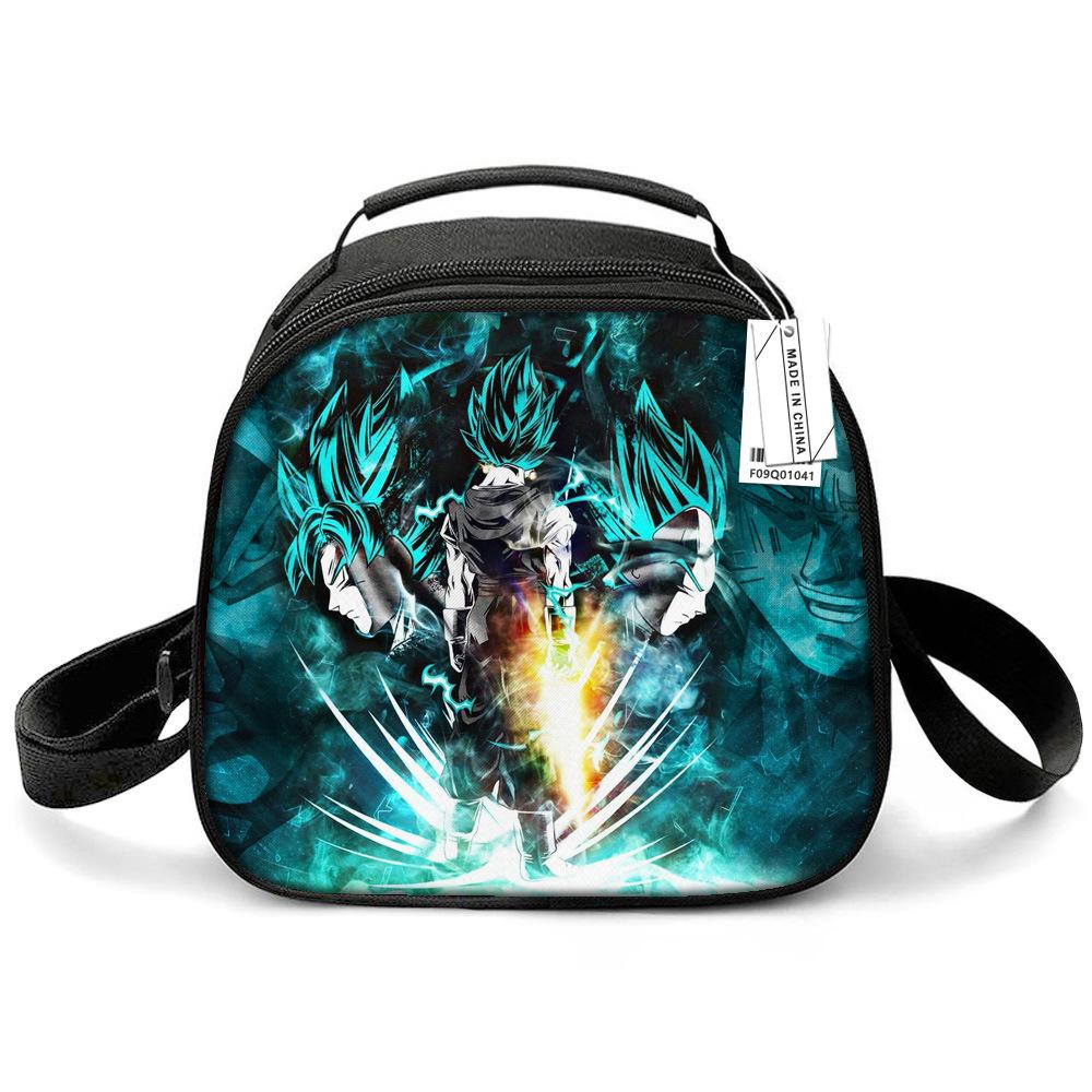 Dragon Ball Children'S Lunch Bag, Elementary School Lunch Box Bag, Ice Bag, Cartoon Shoulder Portable Meal Bag