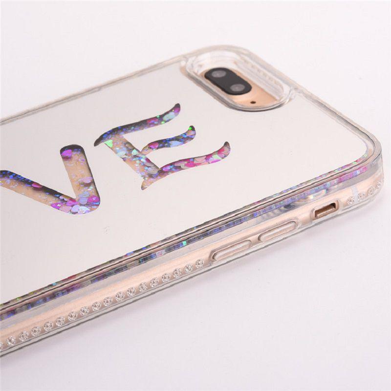 Liquid Quicksand Girls Cases Love Shockproof Soft Tpu Pc Case For Iphone