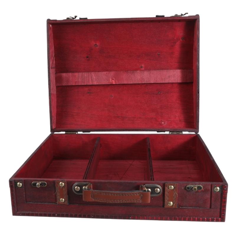 Multipurpose Decorative Wood Storage Box for Small Items and Jewelry with Antique Styles and Vibranting Color Designs