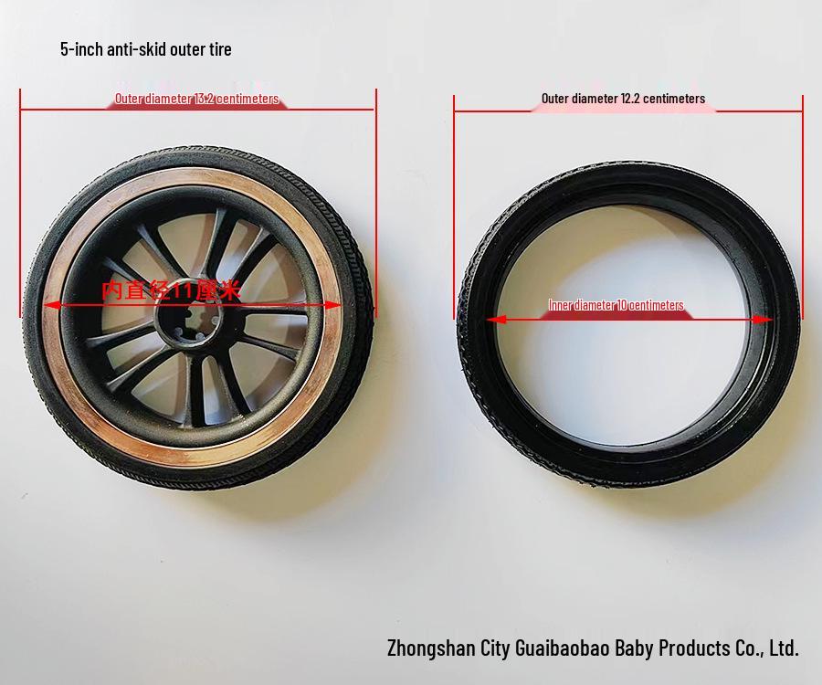 

Дитяча коляска в стилі YOYO з гумовими колесами та безшумними підшипниками - Передні та задні аксесуари