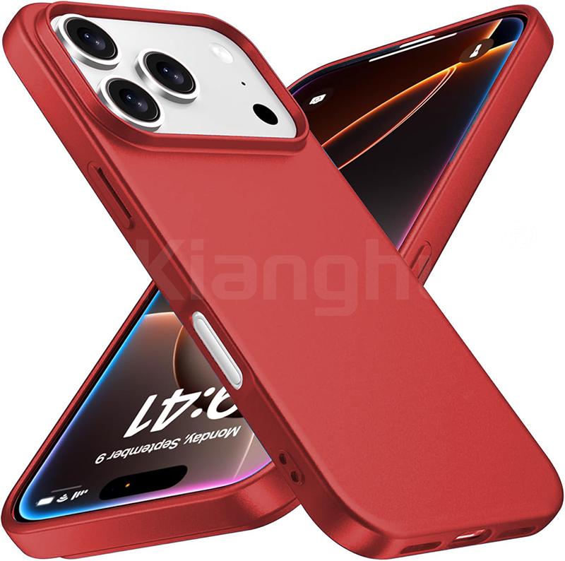 Hybird Hard PC Matte Phone Case For 17 PRO 17 PRO MAX 17 AIR 17 PM Hard PC Back Cover Candy Color Shockproof Outer Case iPhone Air