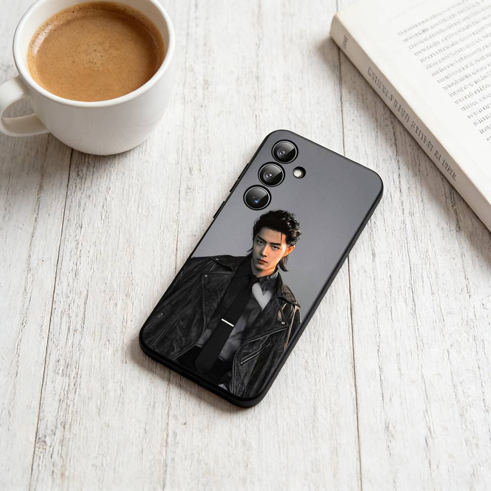 S-Sean Xiao Xiaozhan  Phone Case Black Silicone Soft For Samsung Galaxy A73,A72,A71,A70,A53,A52,A51