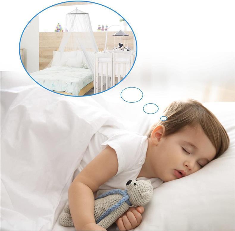 Summer Mosquito Net Canopy: Encrypted Folding Dome for Princess Bed with Free Installation