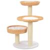 VidaXL Cat Tree with Natural Sisal Scratching Post Willow Wood