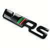 ICPG4 3D Metal VRS Emblem Car Sticker For Fender Trunk Body Badge Black Silver 12.5*2.5cm Auto Styling Accessories
