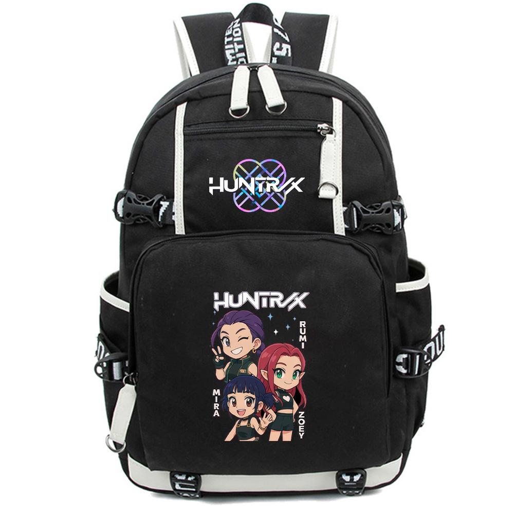 Anime Cartoon K-Pop Demon Hunters Backpack Large Capacity Bookbag for Student Boy Girl Schoolbag Outdoor Waterproof Laptop Travel Bag Mochila