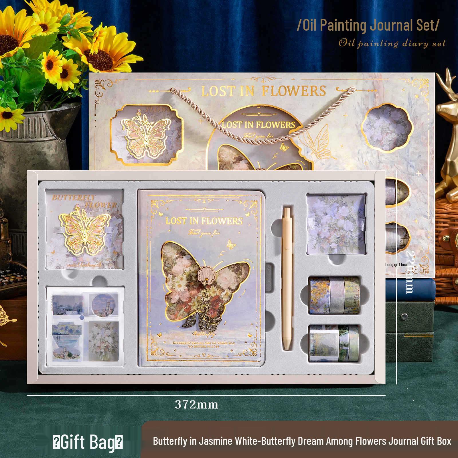 

Винтажный набор блокнотов с масляной живописью: Подарок-блокнот и дневник для студентов - Идеальный сувенир на День знаний или День защиты детей No Size