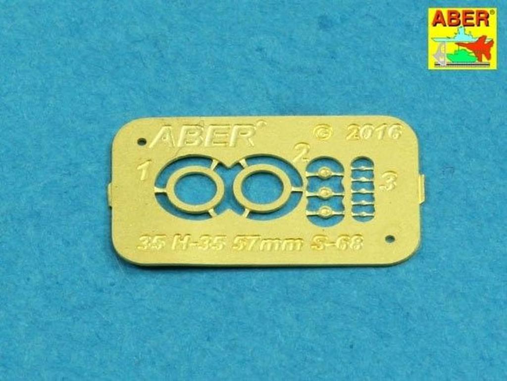 Aber Russian Gun 57mm Barrel Set of 2 Plastic Model Parts 35L205 1/35 ZSU-57 Self-Propelled Anti-Aircraft S-68 (Tank)