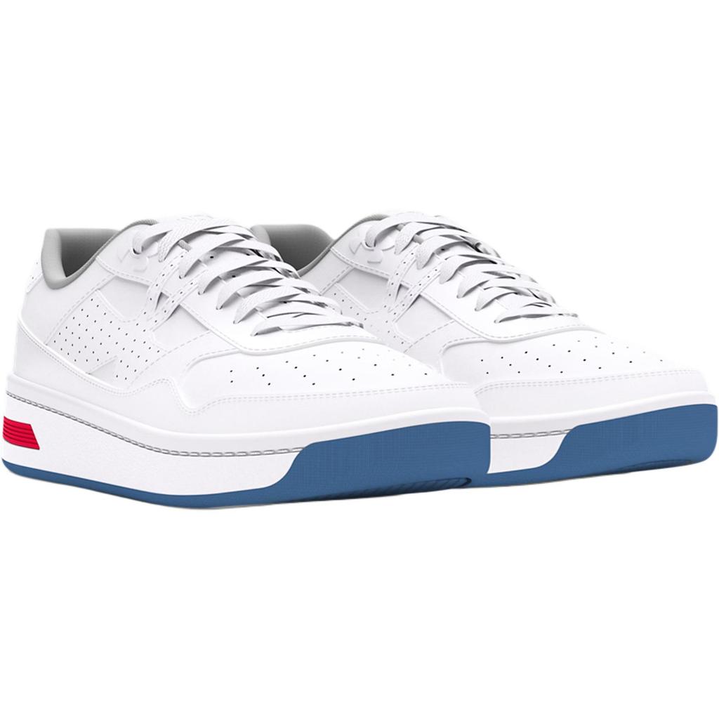 Under Armour Court 96 GS White Blue Red Kids Sneakers 3028645-100