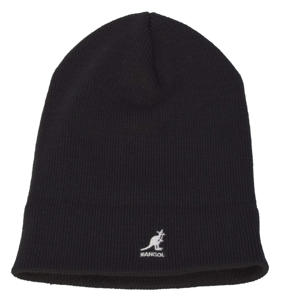 Kangol Logo Knit Cap Black X (01 Silver)