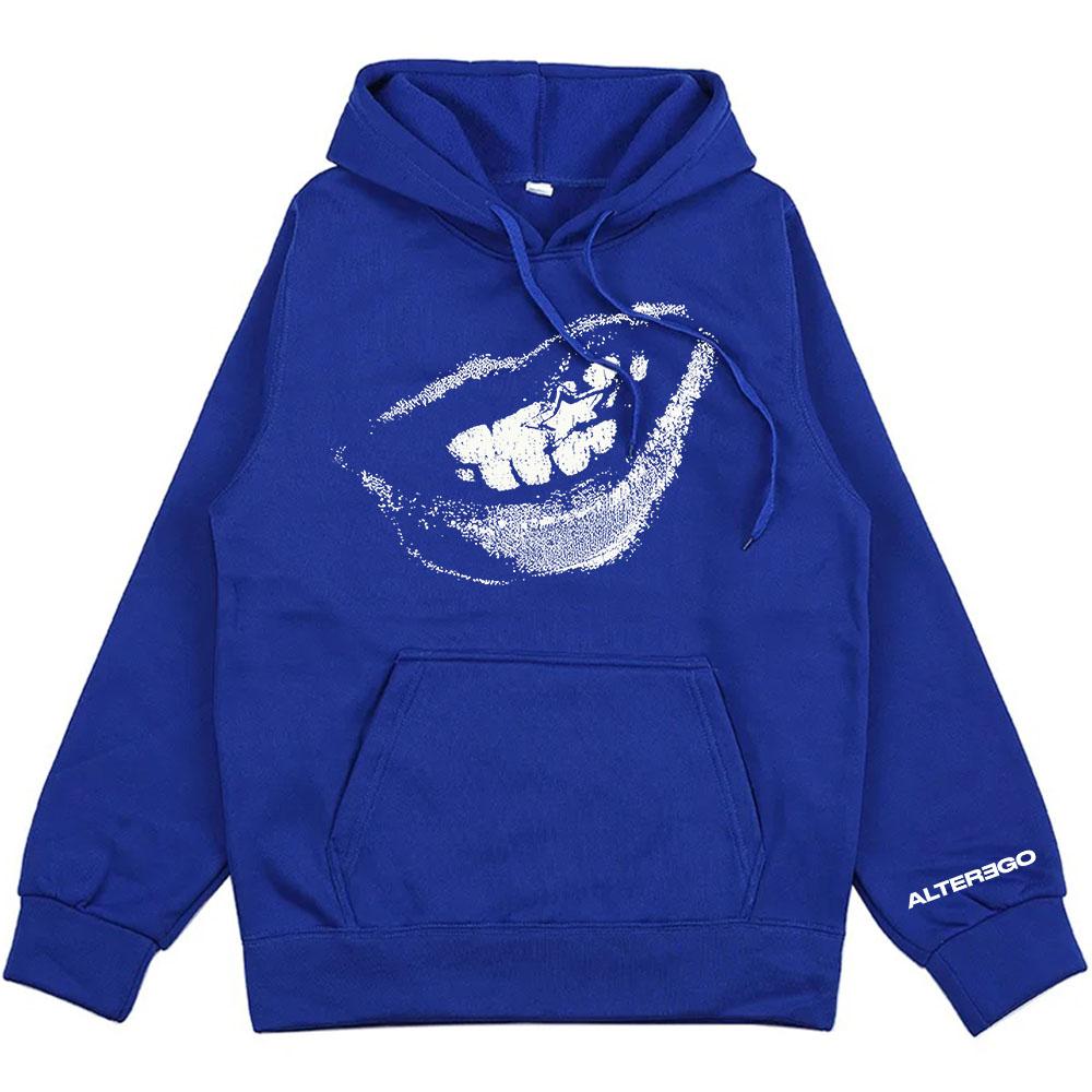 Lisa Alter Ego Roxi Hoodie Langarm Herren Kapuzenpullover Unisex Streetwear Koreanische Mädchenbandmitglied Pullover Herrenbekleidung