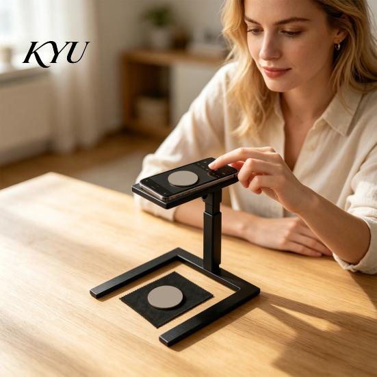 Overhead Phone Stand 3D Printed Coin Photography Stand, Adjustable Camera Holder for Hands Free Document Scanning, Video Recording, Collectibles
