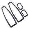 Real Carbon Fiber Door Window Switch Panel Trim Set For BMW 3 4 Series F30 F34