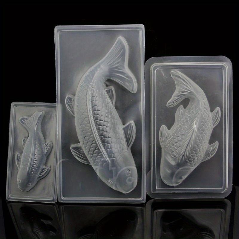 NEW Plastic Cake Chocolate Mould Jelly Handmade 3D Koi Fish Sugar Craft Mold DIY