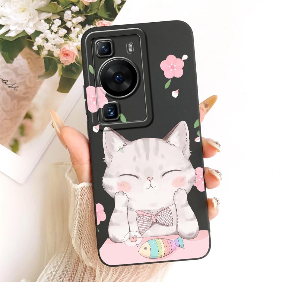 For Huawei P60 Pro Case MNA-AL00 MNA-LX9 Cute Rabbit Cartoon Cover Soft TPU Phone Case For Huawei P60 Art P 60 Pro Fundas Bumper