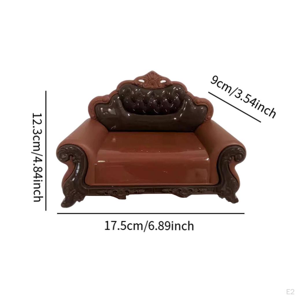 Miniature Sofa Couch Single Chair Model DIY Accessory Dollhouse Furniture Room for Micro Landscape