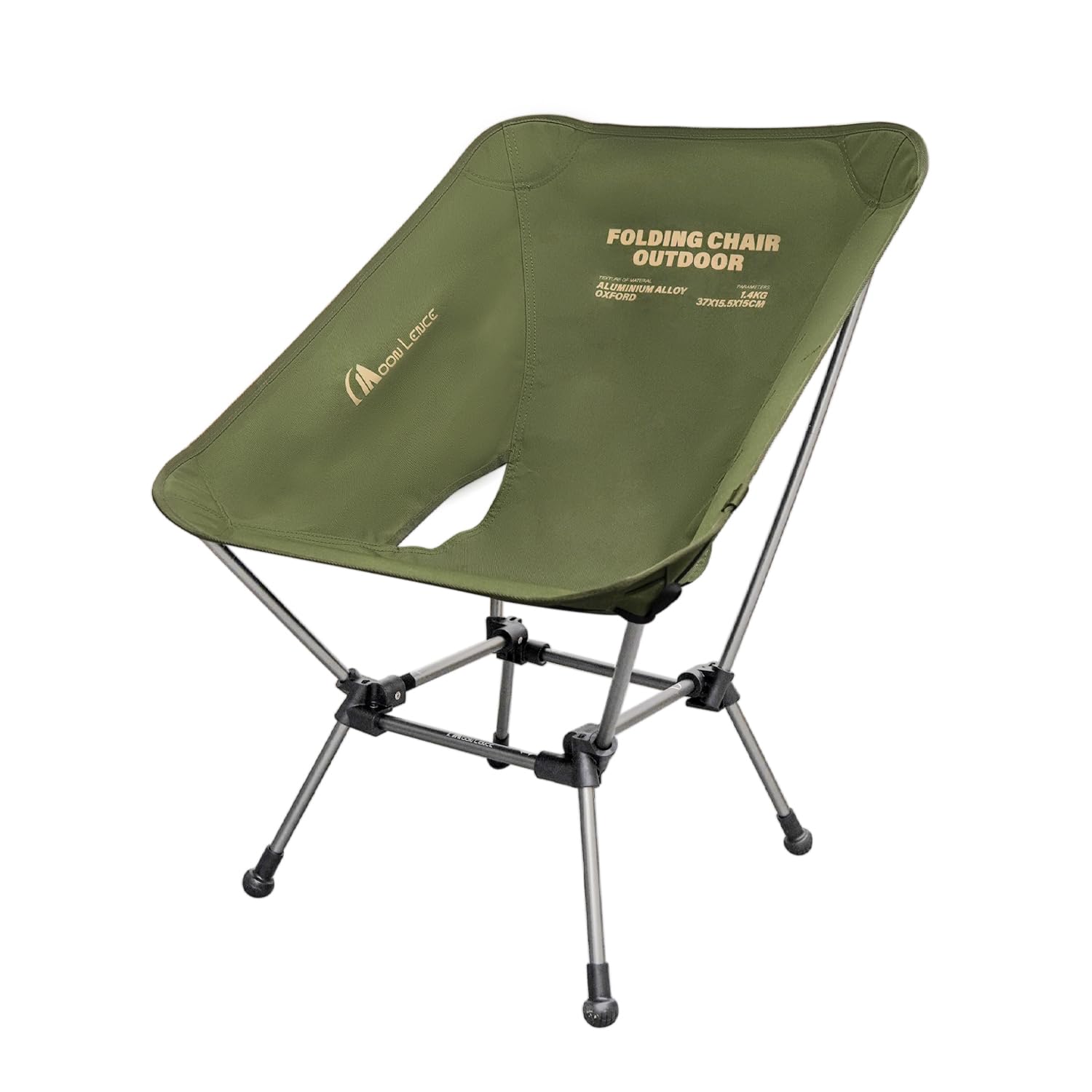 

MOON LENCE Уличный Высокий Кемпинг Идеально для и 150 кг Вес Зеленый Стул, Широкий, 2-сторонняя Регулировка, Стул, Легкий, Складной, Компактный, Пеший туризм, зелёный