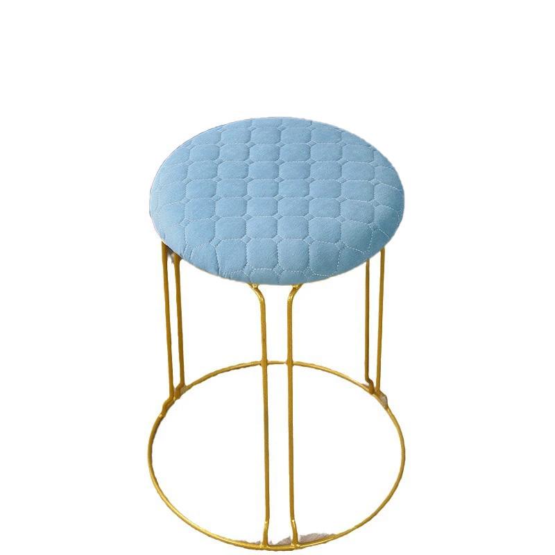 1 Stück Schutzhülle Rutschfest Einfarbig Abnehmbar Runde Form Verdickte Stuhlkissenhülle Minimalistischer Stil Hockerbezug