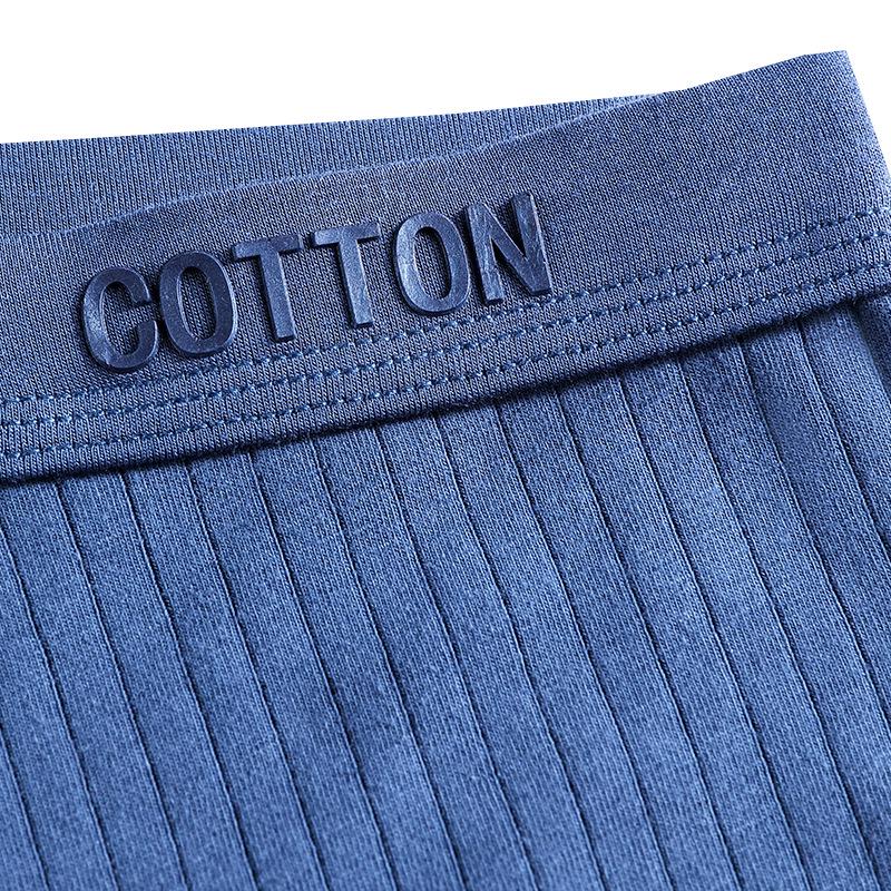 Men's Mid-Waist 3D Printed U-Convex Cotton Boxer Briefs