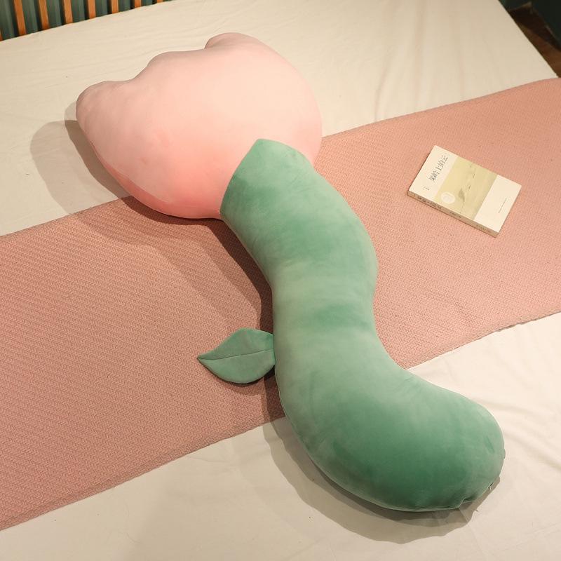 Cute Flower Long Throw Pillow Girl Sleeping Leg Pillow Cushion Bedroom Bed Pillow Side Sleep