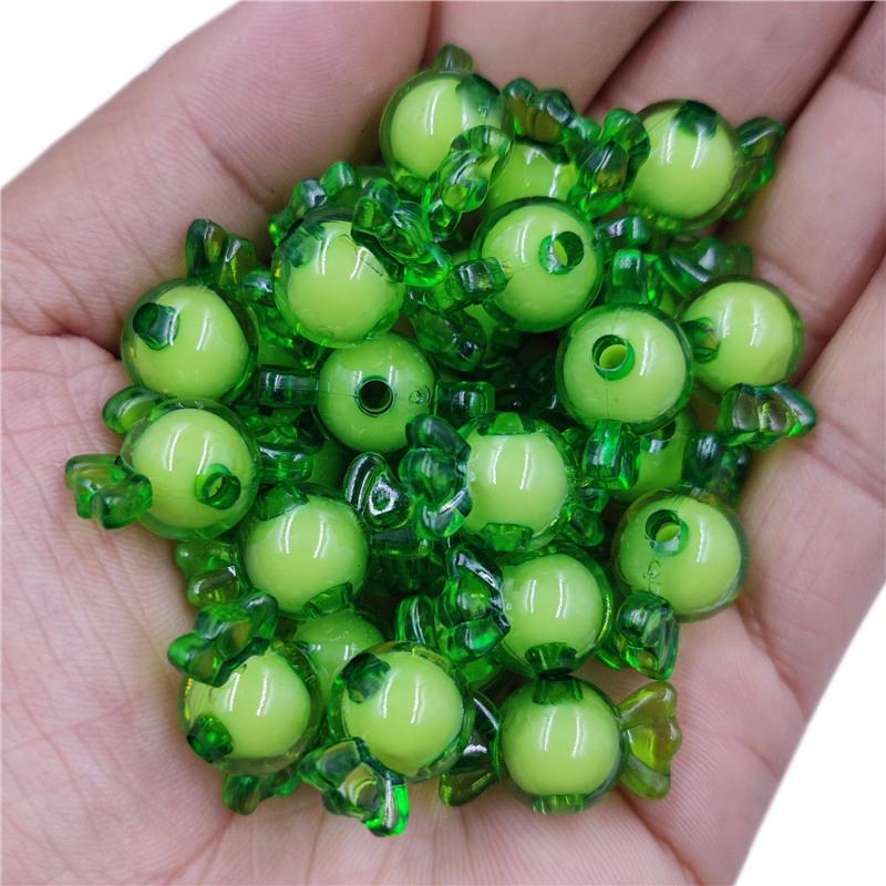 DIY Crafts 50Pcs 21*12mm Loose Beads Candy Shape For Jewelry Making Bocklace Βραχιόλι Χονδρικό κρεμαστό