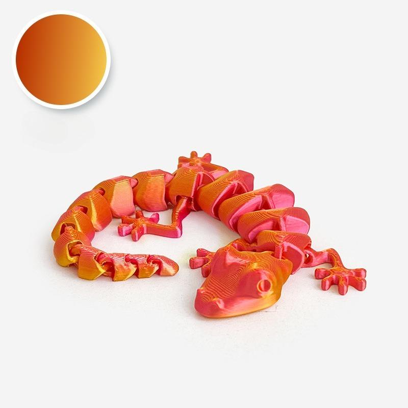 10/19Cm 3D Printed Articulated Lizard Figurine Fully Poseable Home Decora Collectible Desk Ornaments Creative Birthday Gifts Toy