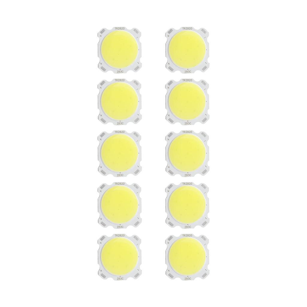 10pcs Round COB 3W High Power LED Chip Bulb Lamp Light Warm White