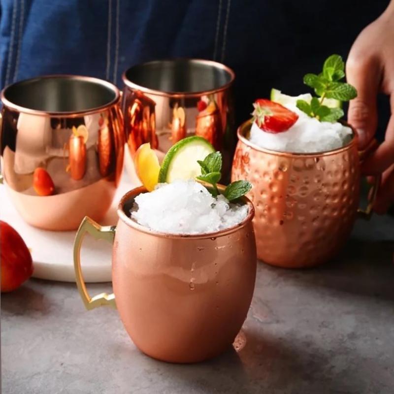 Stal nierdzewna Moscow Mule Drink Coffee Czekoladowy kubek do herbaty i prezenty na filiżanki
